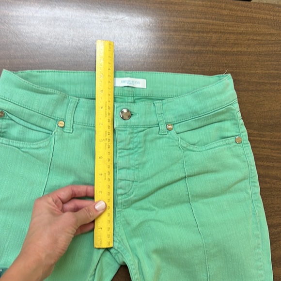 Green distressed Emilio Pucci skinny jeans - Picture 7 of 7